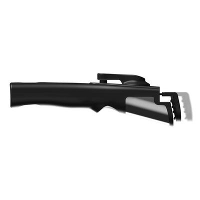 Black ergonomic kettle handle for Stoke Voltaics all-purpose outdoor cooking system